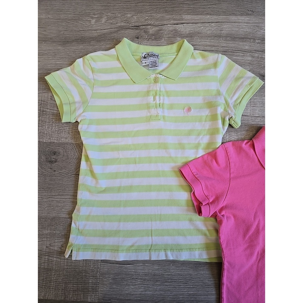 2 Lily Pulitzer Womens Collared Polo Short Sleeve Cotton Spandex Size S - Picture 2 of 10